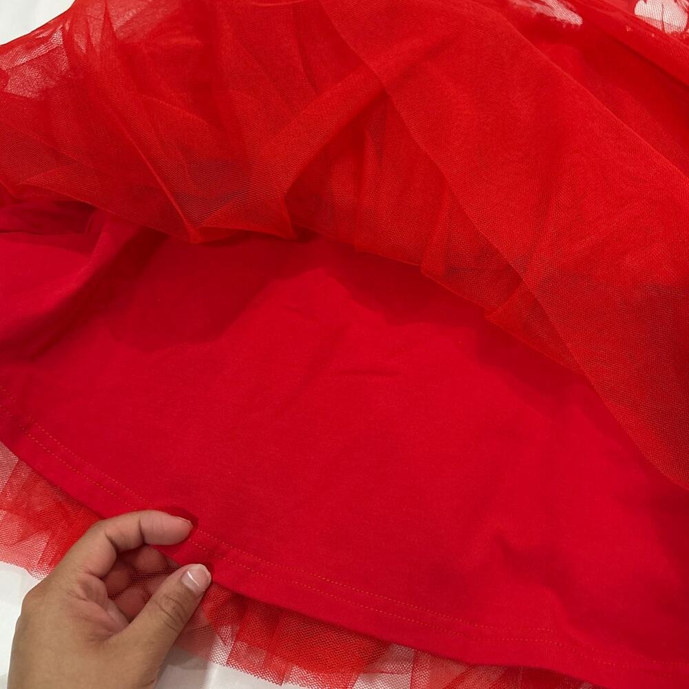 Taylor Joelle Girls 8 Lilo Red Tropical Tutu Dress Costume Disney Fun Party - Picture 3 of 4